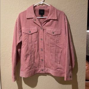 Blush pink corduroy jacket
